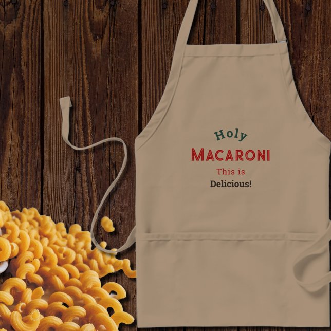 Tablier Saint Macaroni ! Citation amusante (Créateur téléchargé)