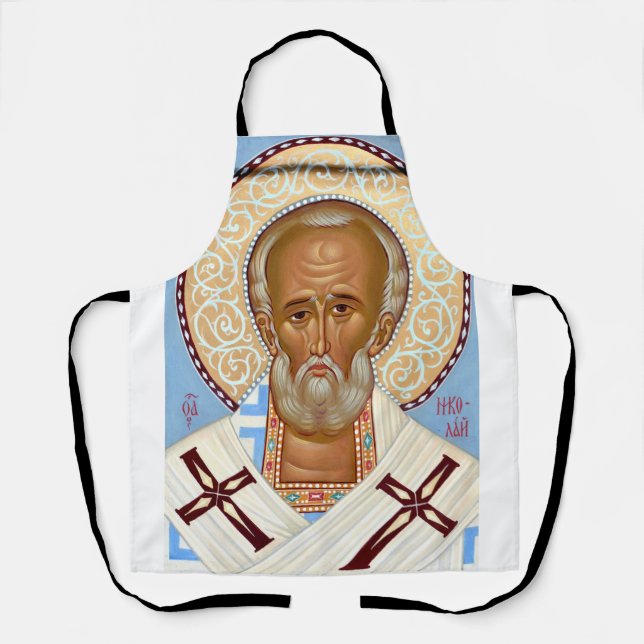 Tablier Saint Nicolas de Myre Art Orthodoxe Premium (Recto)