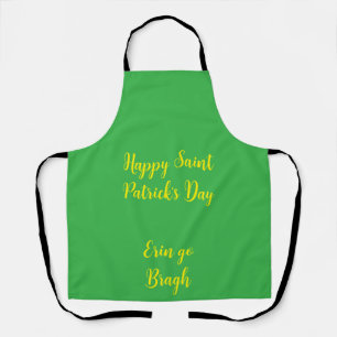 Tablier Saint-Patrick jour de la fête en Irlande