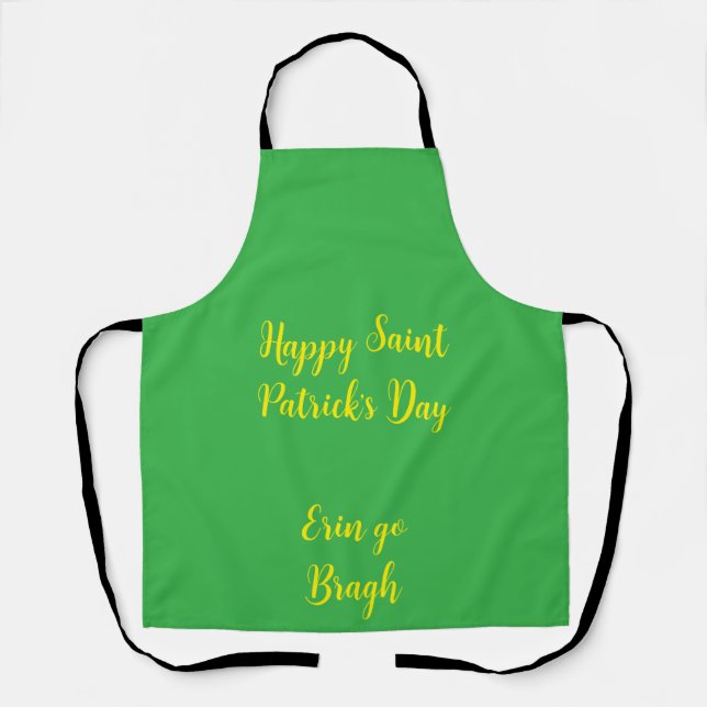 Tablier Saint-Patrick jour de la fête en Irlande (Recto)