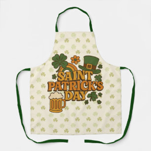 Tablier Saint-Patrick vintage des années 1970 