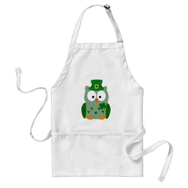 Tablier Saint Patrick's Day Owl (Devant)