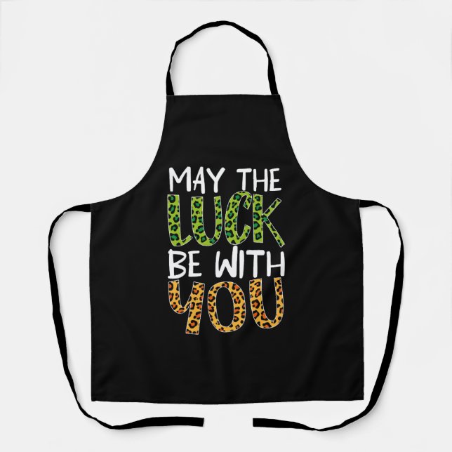 Tablier Saint Patrick's Day Que la chance soit avec vous (Recto)