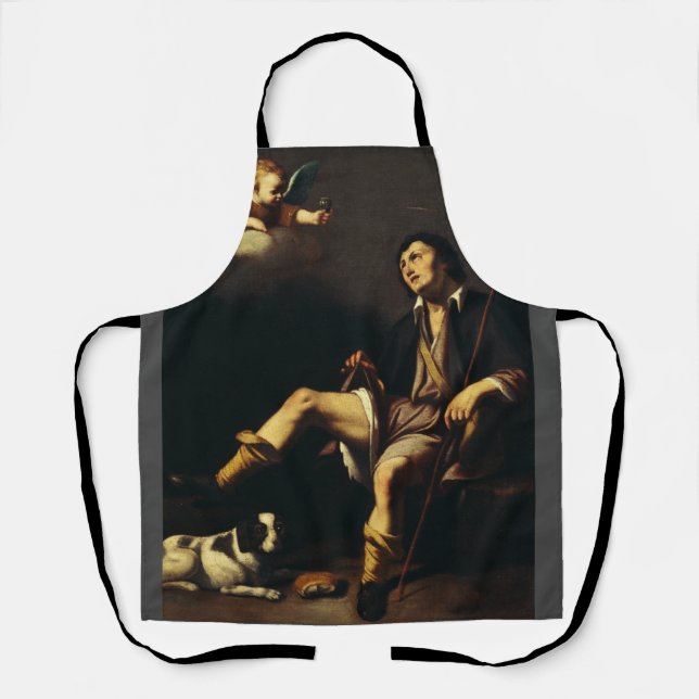 Tablier Saint Roch et l'Ange par Guy François (Recto)