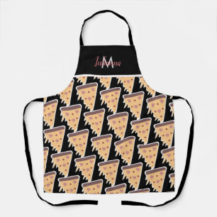 Tablier Saint Valentin Thème Coeur Pizza Motif Apron
