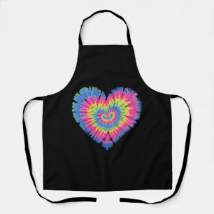 Tablier Saint-Valentin Tie-Dye Cœurs Colorés Jour
