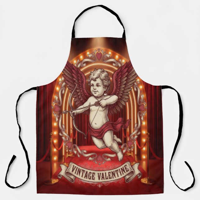 Tablier Saint-Valentin vintage  (Recto)