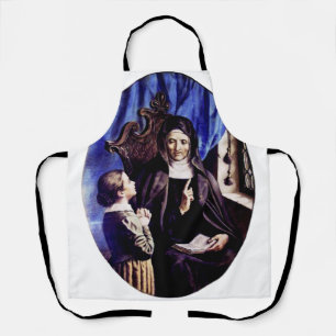 Tablier Sainte Angèle Merici Patronne des Éducateurs et 