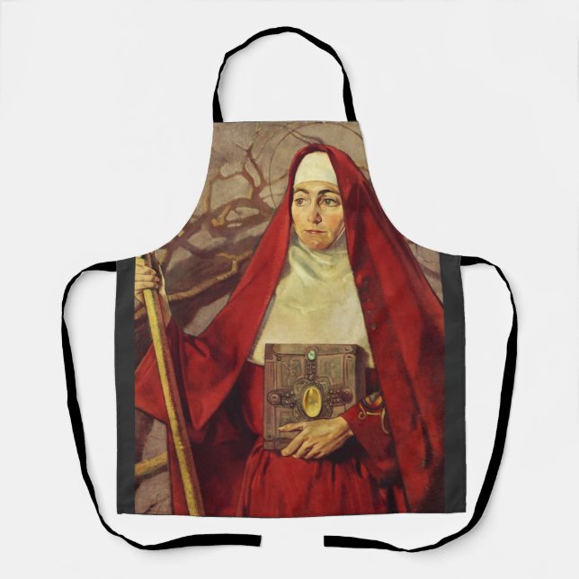 Tablier Sainte Brigitte de Kildare Flamme celtique Art sac (Recto)