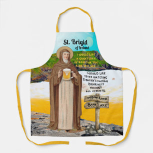 Tablier Sainte Brigitte d'Irlande et son lac de bière