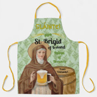 Sainte Brigitte d'Irlande et son tonneau de bière