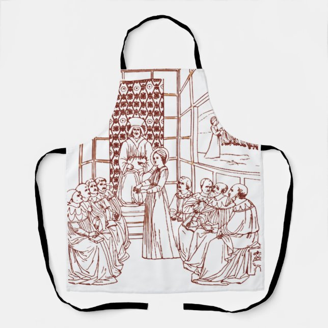 Tablier Sainte Catherine disputant avec des érudits par Ma (Recto)