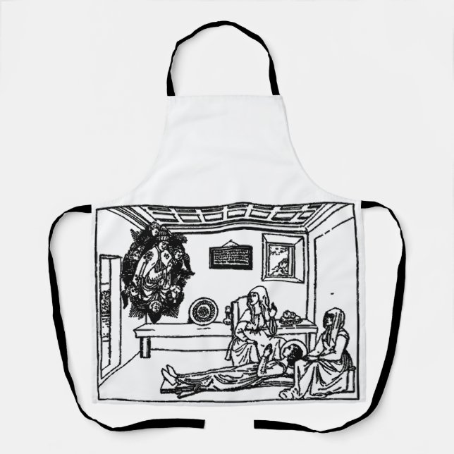 Tablier Sainte Fina fille chrétienne italienne (Recto)