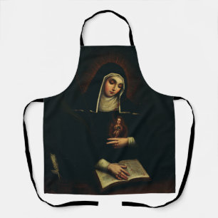Tablier Sainte Gertrude la Grande Bénédictine allemande