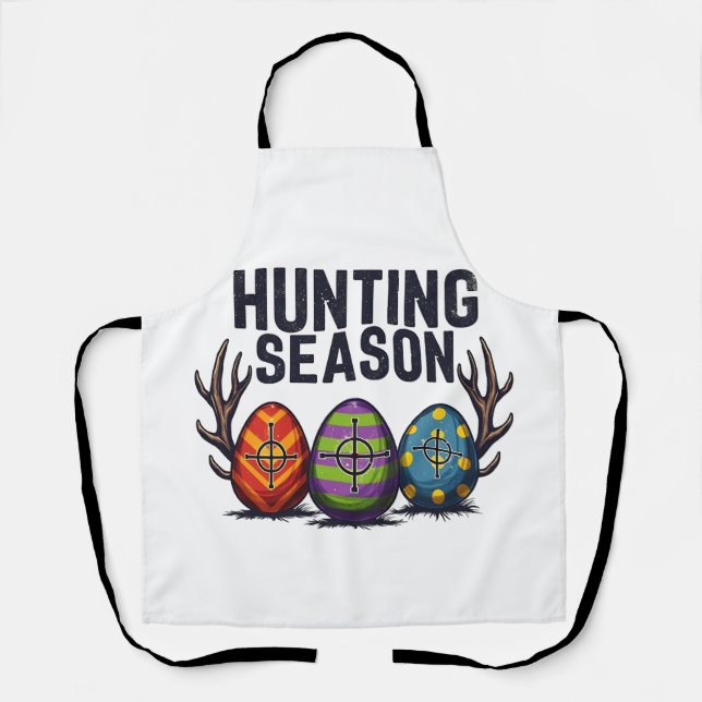 Tablier Saison Chasse Pâques Chasse Oeufs Drôle (Recto)