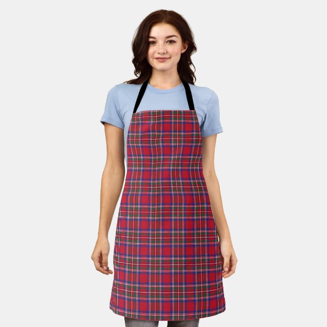 Tablier Saison de Noël Scottish Red Plaid (Porté)