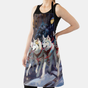 Tablier Saison de Noël Sibérienne Husky