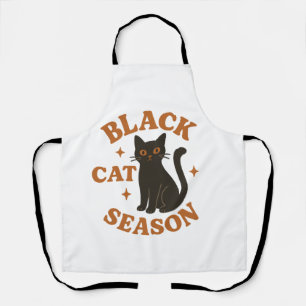 Tablier saison des chats noirs