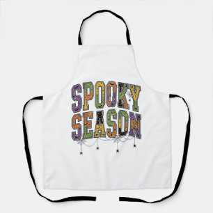 Tablier Saison effrayante typographie Halloween vintage De