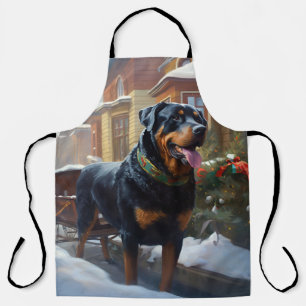 Tablier Saison festive de Noël de Rottweiler