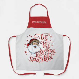 Tablier Saison Rétro de Noël pour Personnaliser les Fêtes