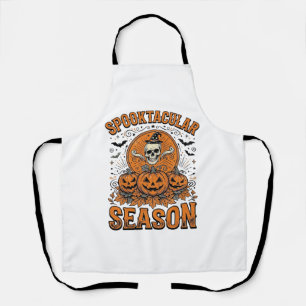 Tablier Saison Squelettique Fantastique Citrouille Crânien