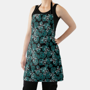 Tablier Salamander et Motif de la feuille verte
