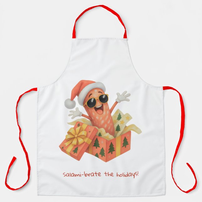 Tablier salamisez les fêtes ! (Recto)