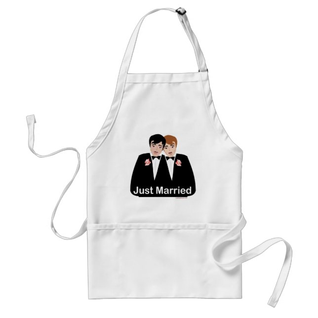 Tablier Salle de mariage gay (Devant)