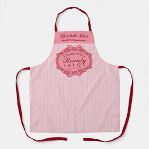 Tablier Salon de beauté Pink Beauty Salon Cadre Orné Vinta
