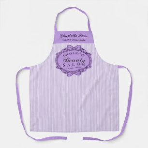 Tablier Salon de beauté Purple Beauty Salon Cadre Vintage 