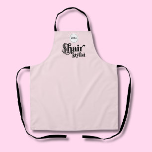 Tablier Salon de coiffure Blush Pink Employé Votre logo