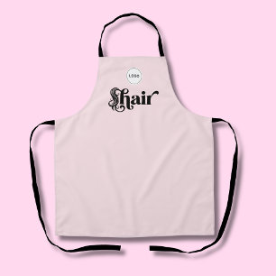 Tablier Salon de coiffure Blush Pink Employé Votre logo