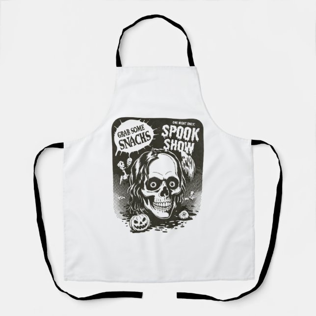 Tablier Salon vintage Halloween Spook (Recto)