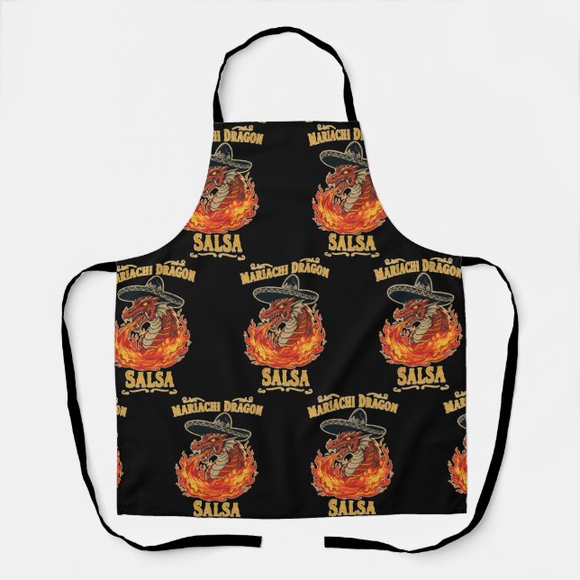 Tablier Salsa Mariachi Dragon (Recto)