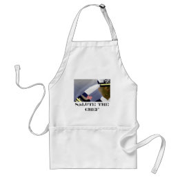 Tablier Saluez le Chef (Anciens Combattants White Standard
