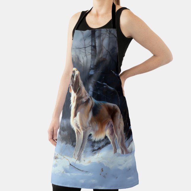 Tablier Saluki Laisser neiger Noël (Insitu)