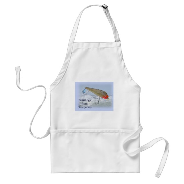 Tablier Salutations Du New Jersey Fishing Lure (Devant)