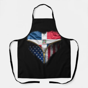 Tablier Sang dominicain en moi Chemise République Dominica