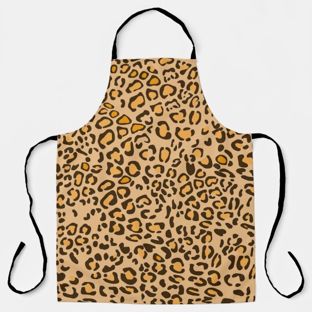 Tablier sans couture à peau d'animal léopard aquar (Recto)