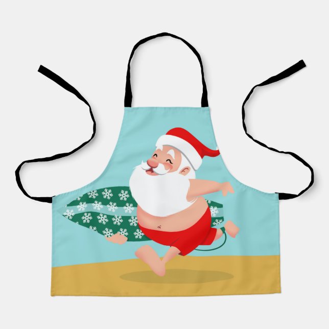 Tablier Santa at beach (Recto)