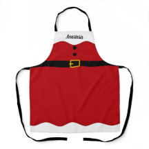 Santa Claus Apron avec personnalisation Nom Cadeau