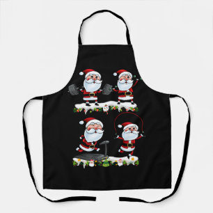 Tablier Santa Weightlifting Christmas Gym Deadlift
