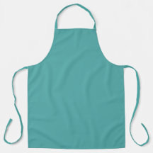 Tablier sarcelle couleur unie