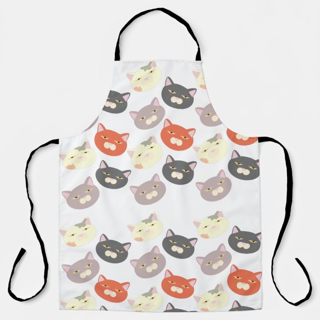 Tablier Sassy Fun Chefs de Chat Cartoon Loon Motif (Recto)