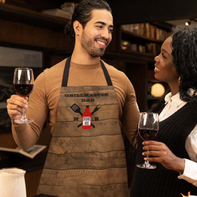 Tablier Sauce géniale Cuisine personnalisée Bois de la gra (Créateur téléchargé)