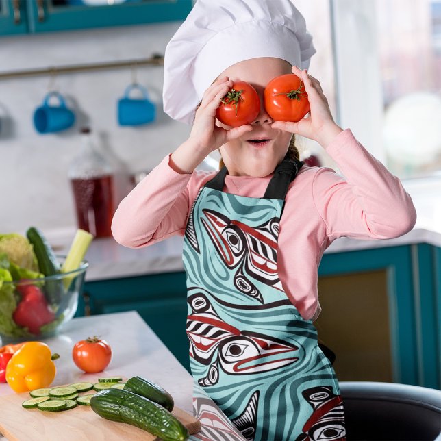 Tablier Saumon Haida Art Spirit Pacific Northwest Native (Créateur téléchargé)