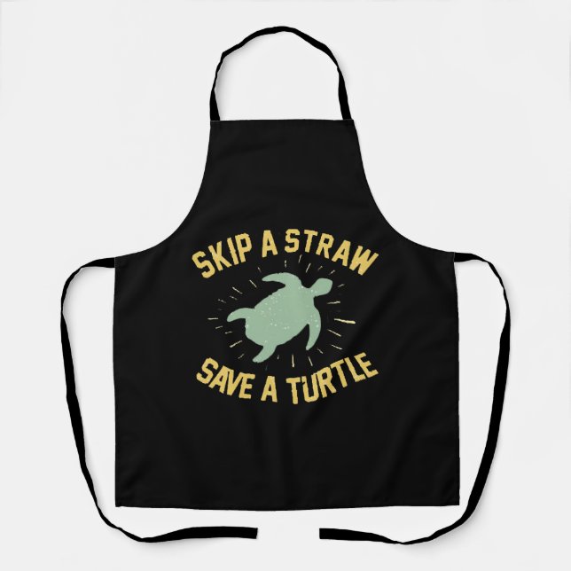 Tablier Sauter une paille Sauter une tortue (Recto)