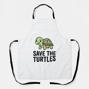 Tablier Sauver Les Tortues Vintage Tortue Conservation T-S
