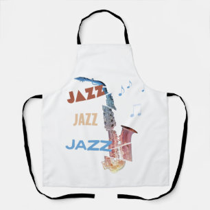 Tablier Saxophone Jazz Art Moderne